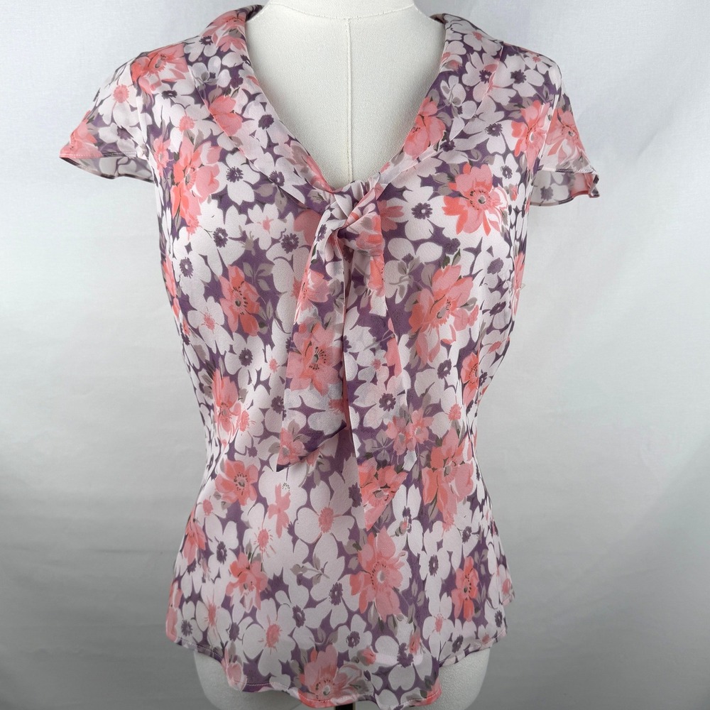 Vintage Monsoon Silk Ethereal Y2K Blouse Y2K Romantic Fairycore Size Medium